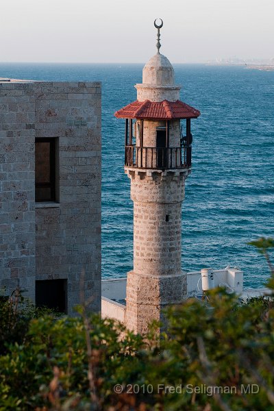20100415_183107 D300.jpg - Old Minaret overlooking Old Jaffa seashore